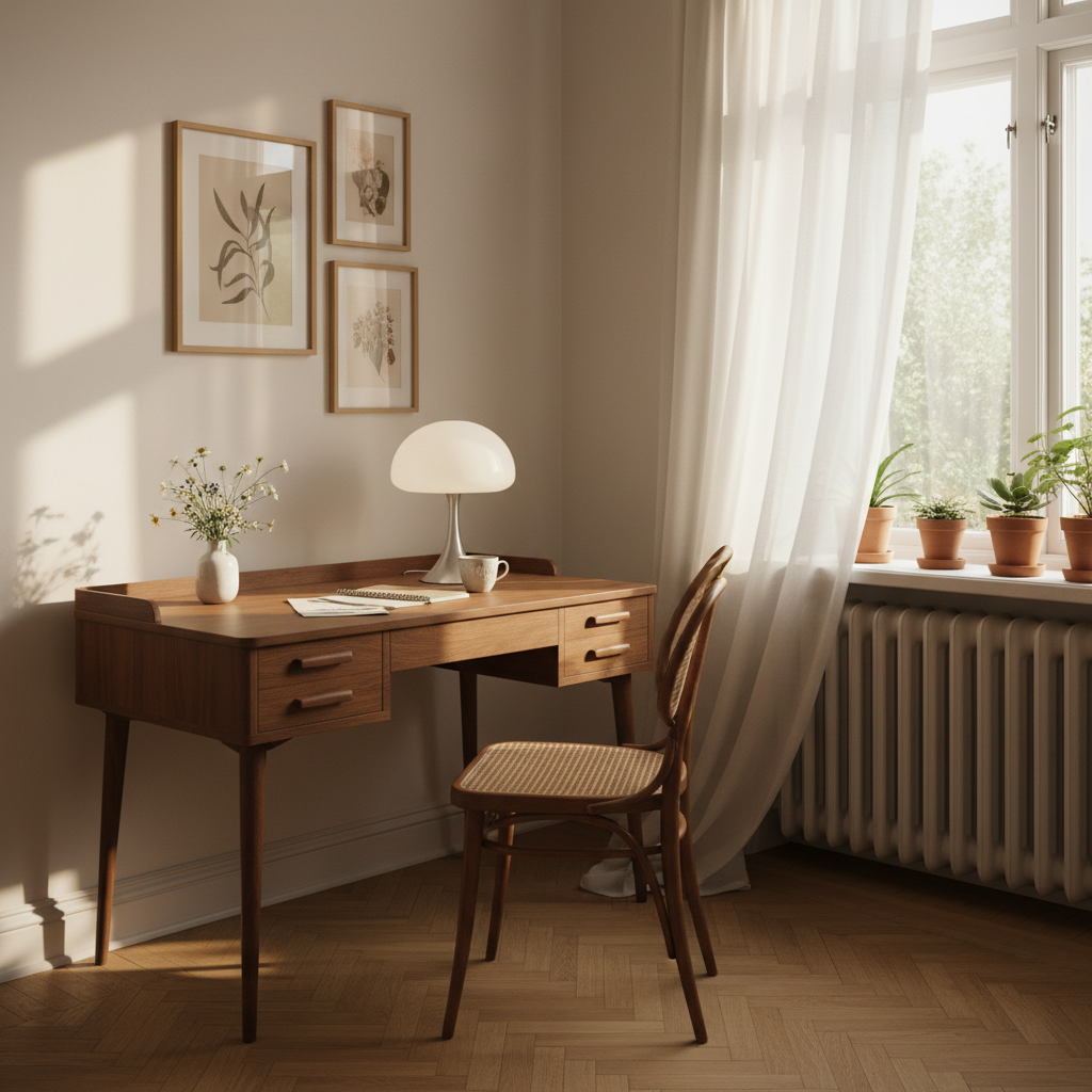 Petits bureaux en bois de style mid-century : compacts et légers – Pastform Furniture