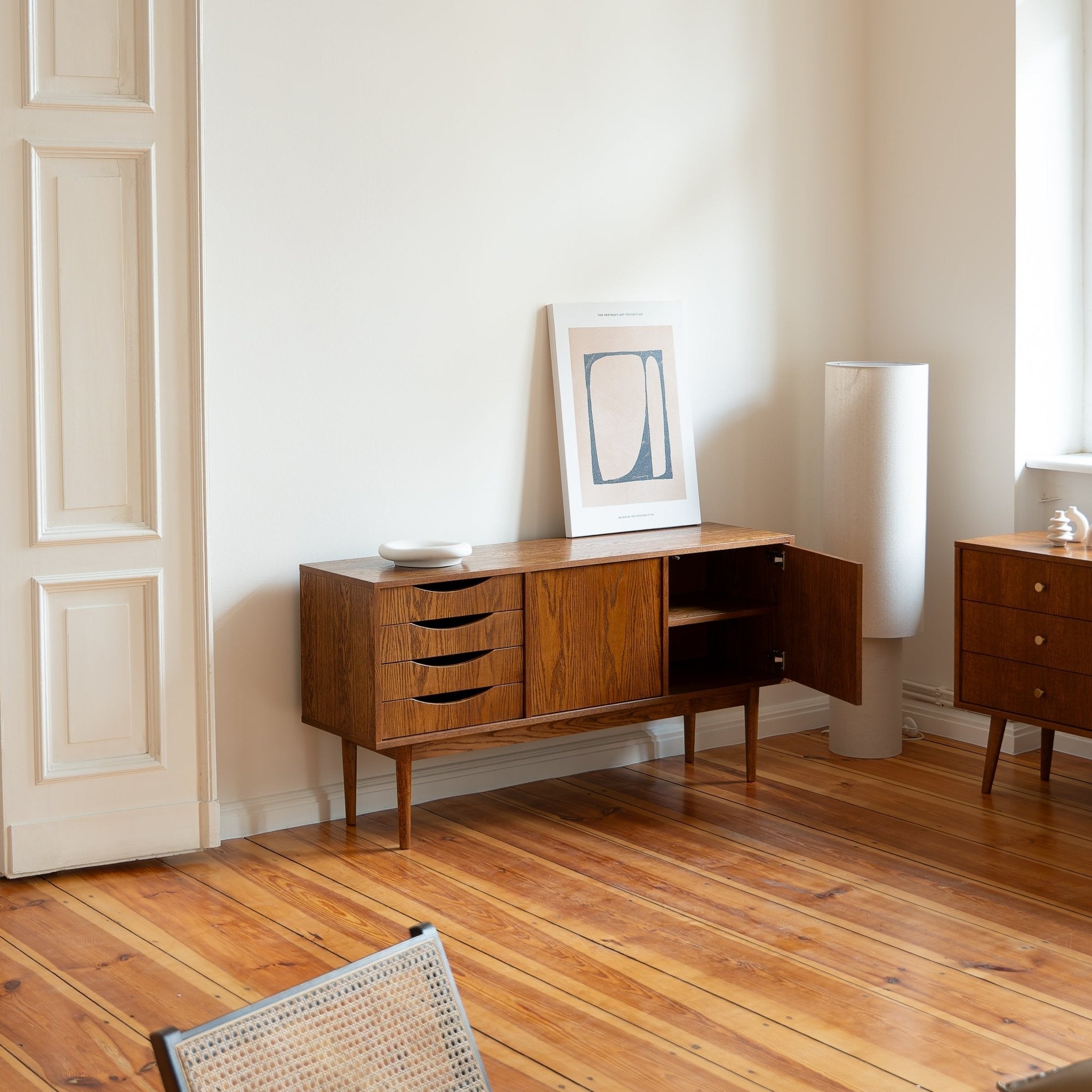 mid century modern dressoir Vintage dressoir  Mid century lowboard  kast