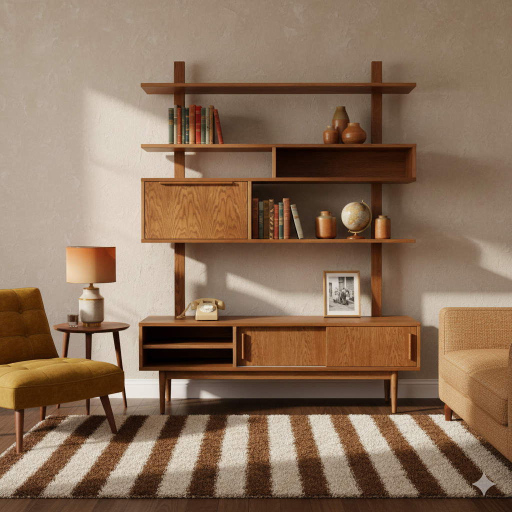 Boekenkast MID-CENTURY