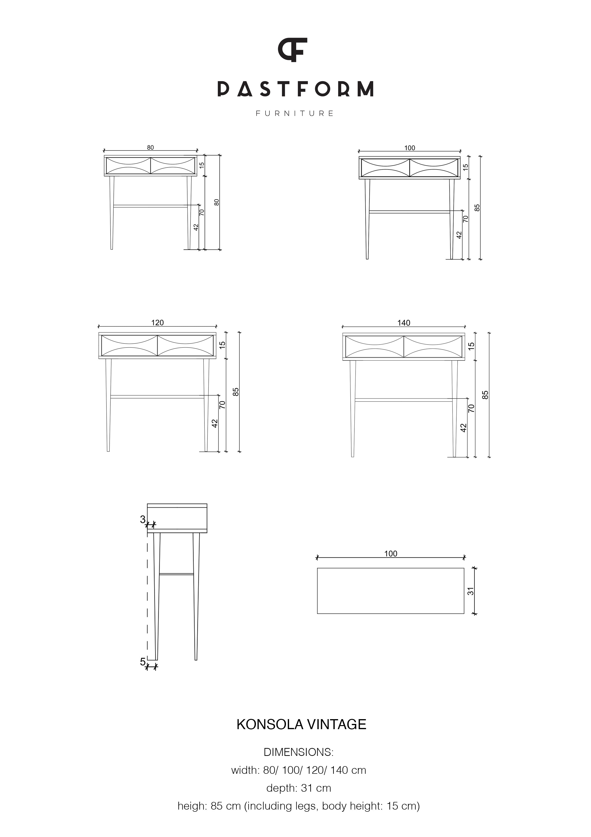 Consoletafel VINTAGE