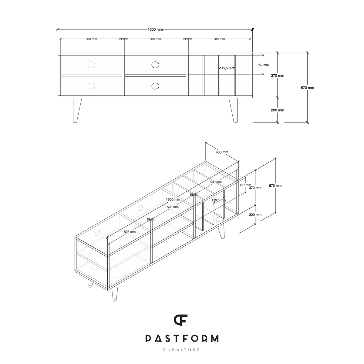 LOTV VINYL TV Sideboard
